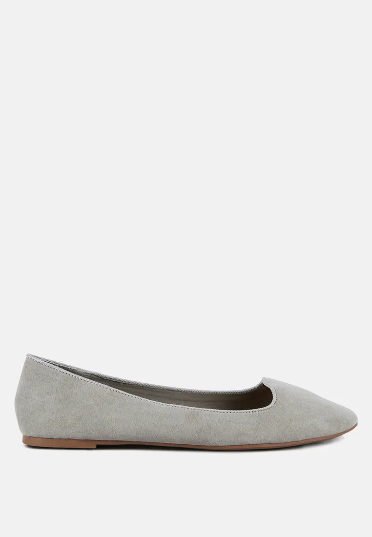 Reformation eyeore microfiber casual ballerinas