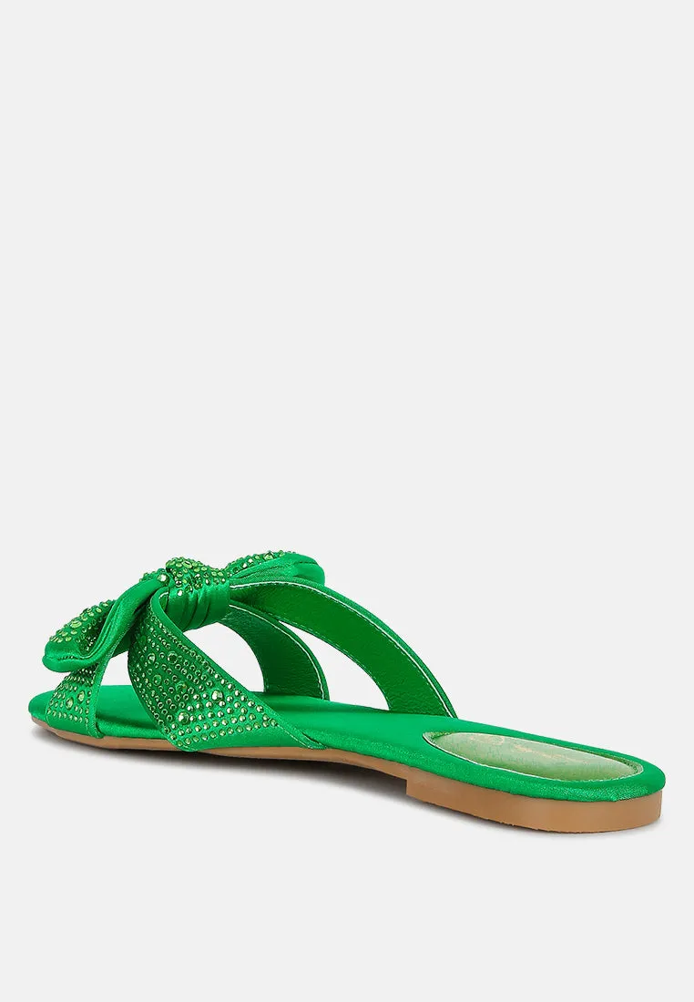 Reformation fleurette bow flat sandals