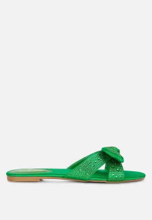 Reformation fleurette bow flat sandals