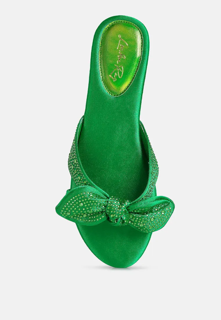 Reformation fleurette bow flat sandals