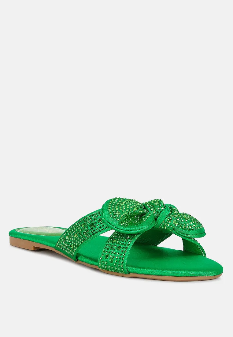 Reformation fleurette bow flat sandals
