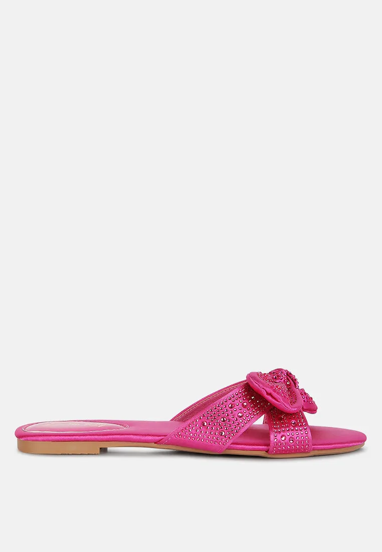 Reformation fleurette bow flat sandals