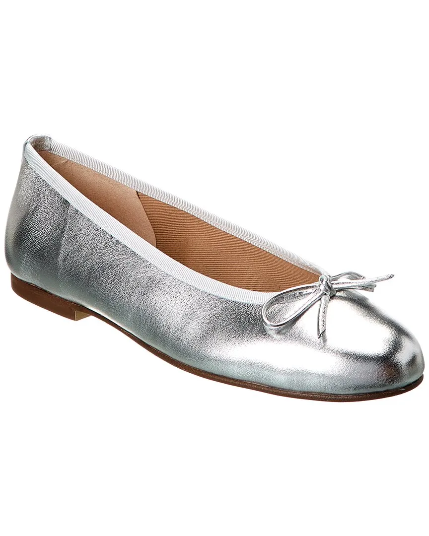 Reformation French Sole Emerald Leather Flat