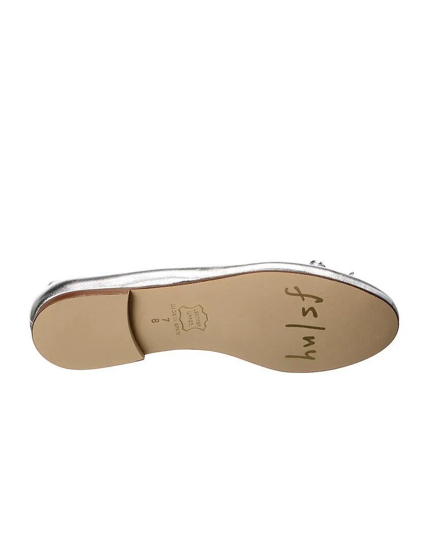 Reformation French Sole Emerald Leather Flat
