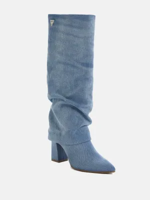 Reformation Gibsons Denim Boots