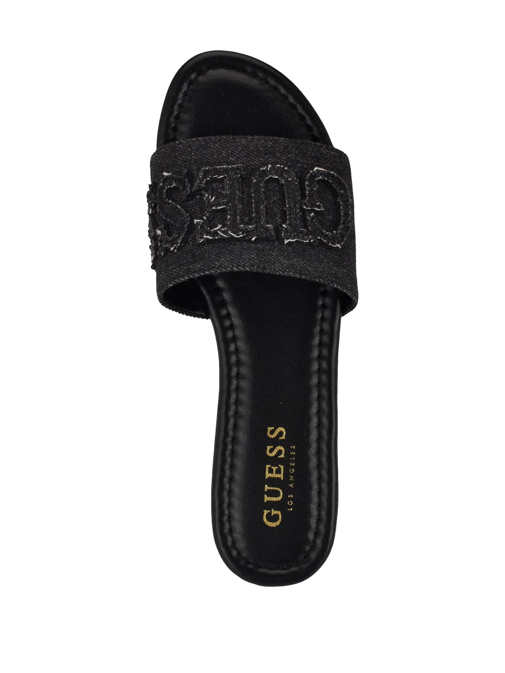 Reformation Havas Denim Slide Sandals