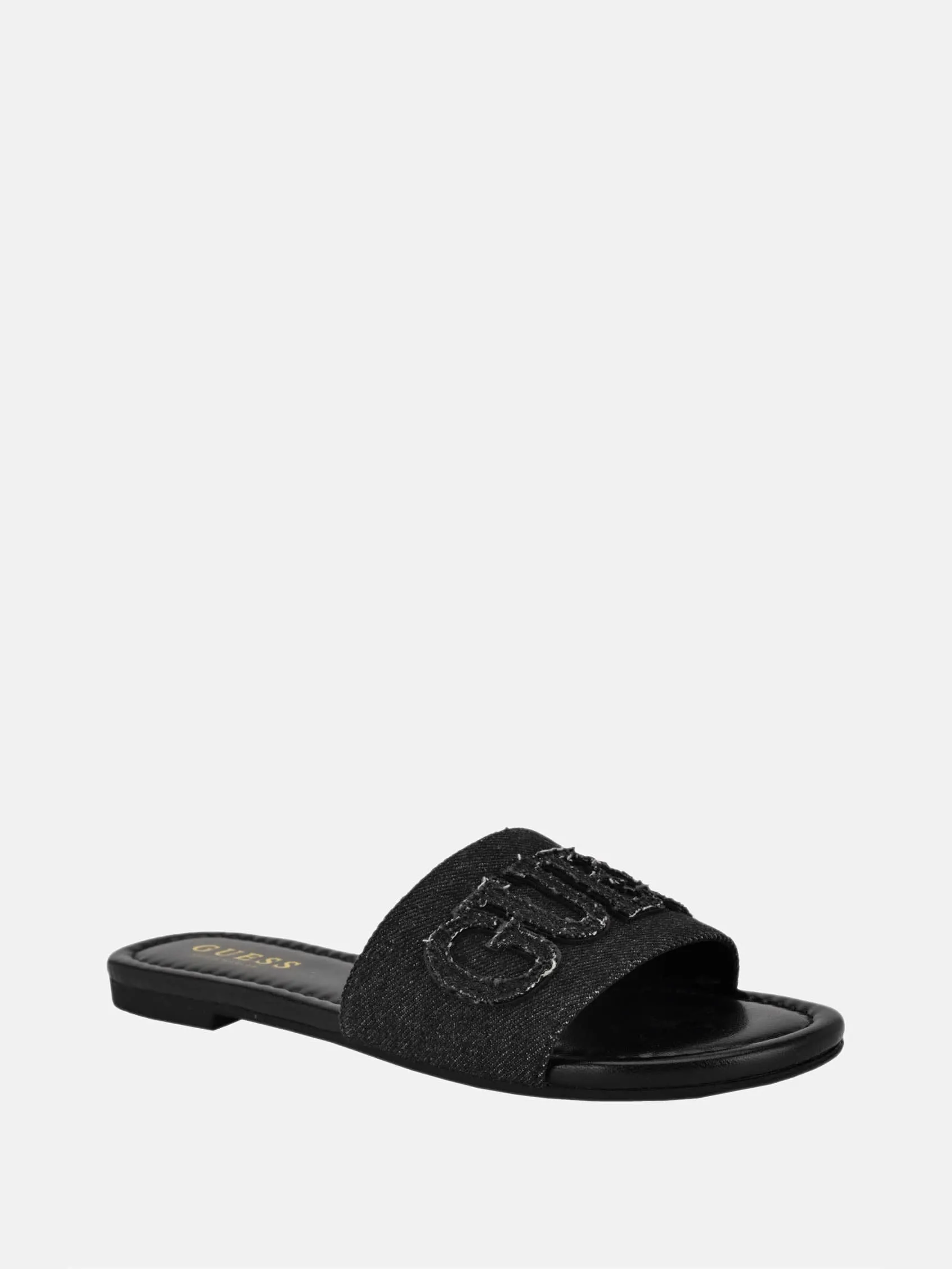 Reformation Havas Denim Slide Sandals