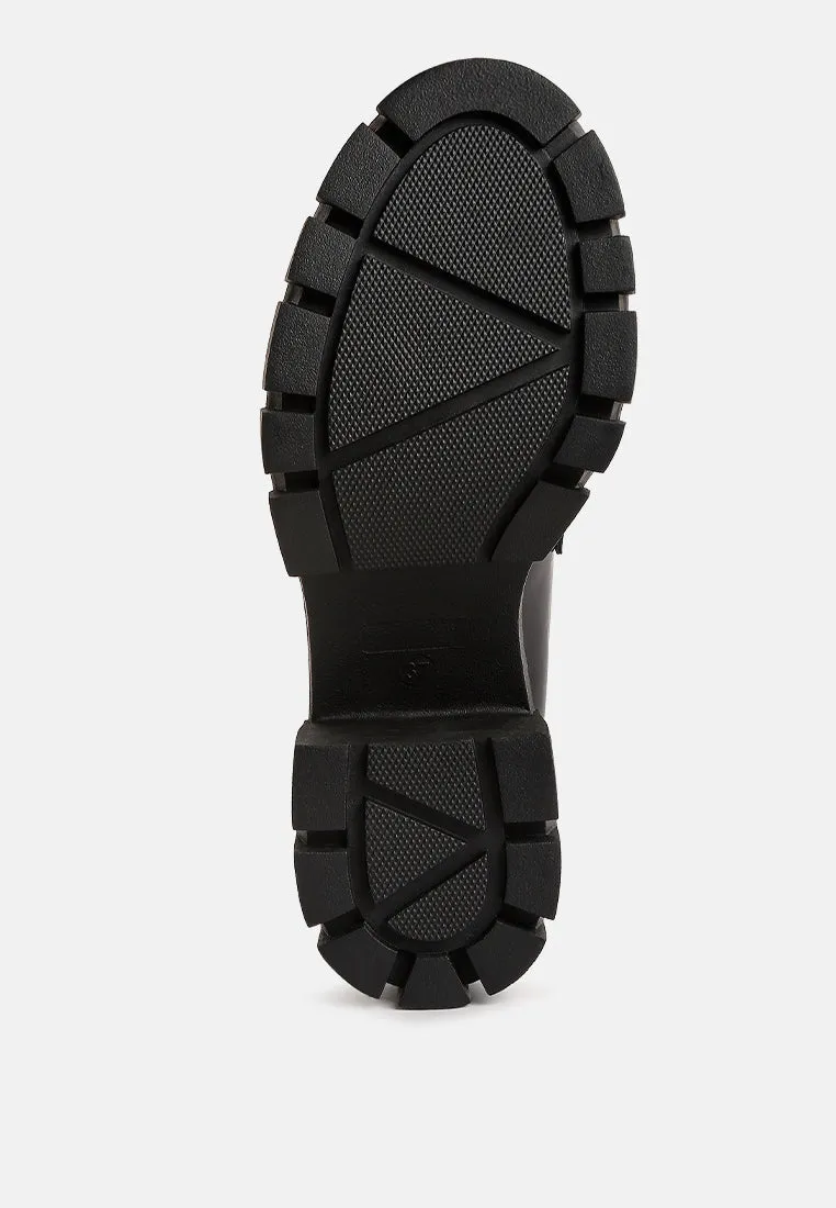 Reformation jonah tassels detail chunky loafers