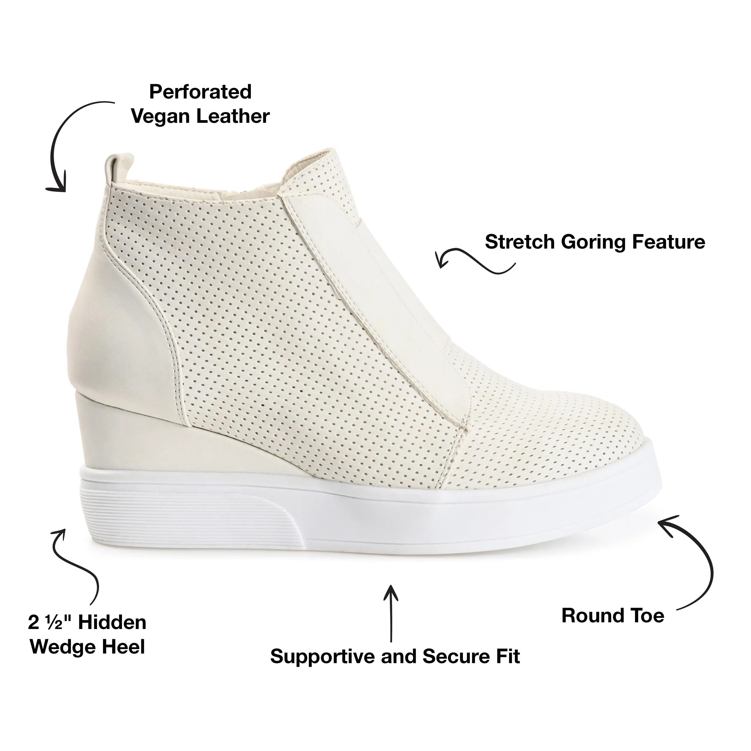 Reformation Journee Collection Women's Clara Sneaker Wedge