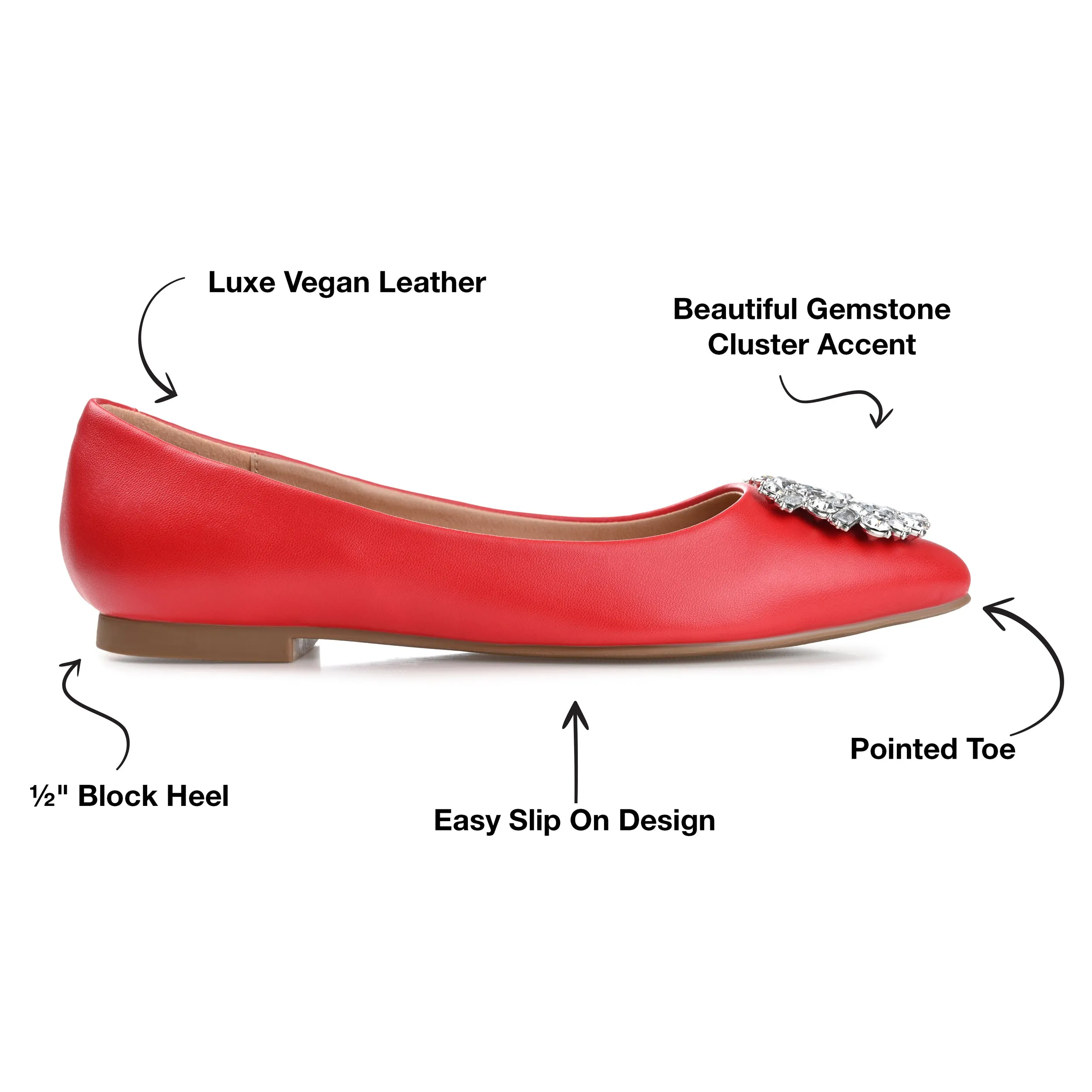 Reformation Journee Collection Women's Wide Width Renzo Flat