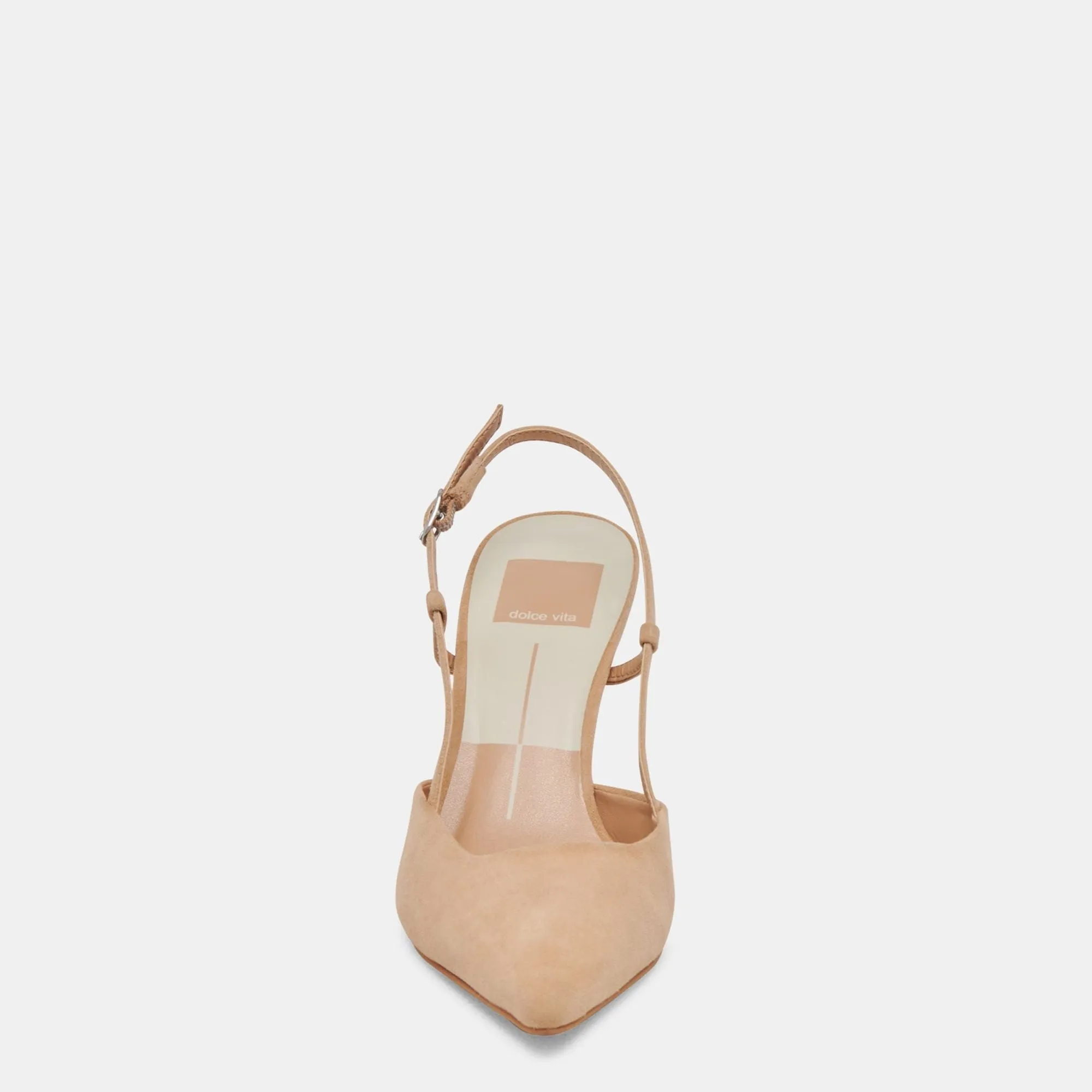Reformation Kim Heels Tan Suede