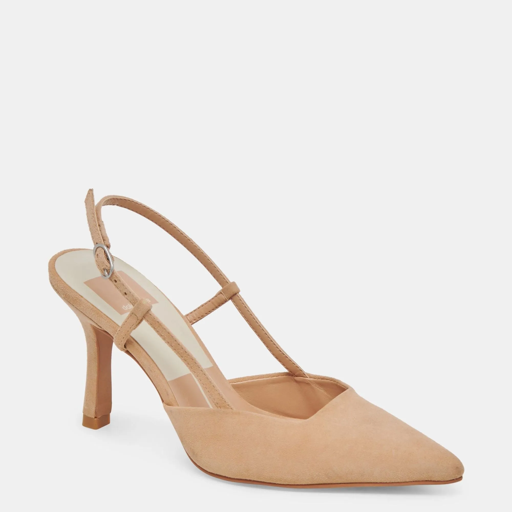 Reformation Kim Heels Tan Suede