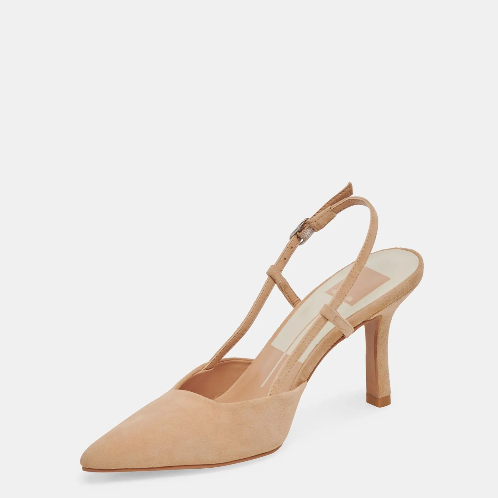 Reformation Kim Heels Tan Suede