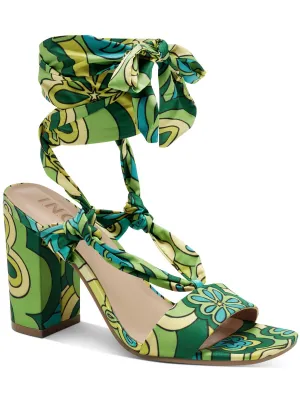 Reformation Laeelia Womens Strappy Square Toe Block Heels