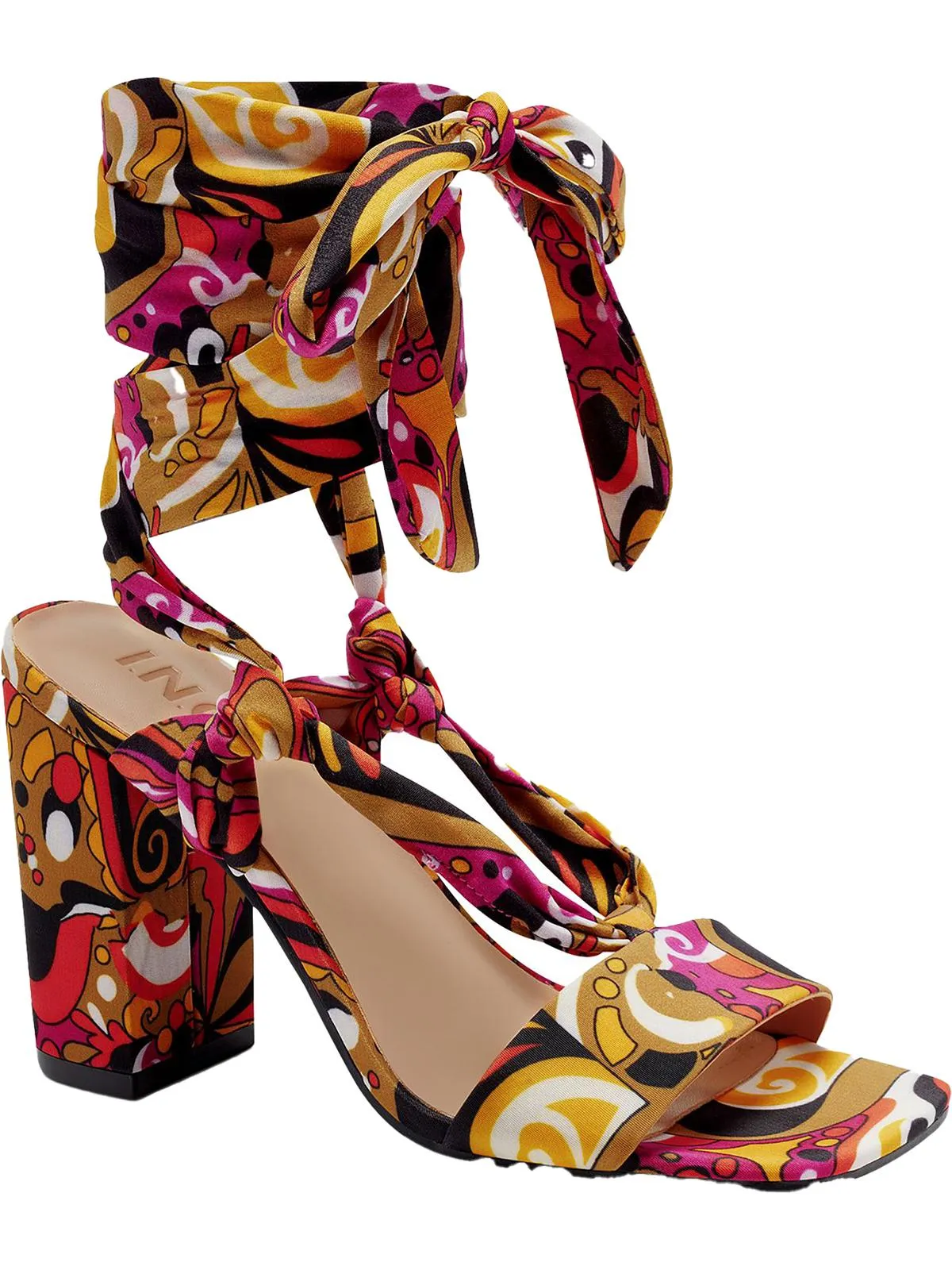 Reformation Laeelia Womens Strappy Square Toe Block Heels