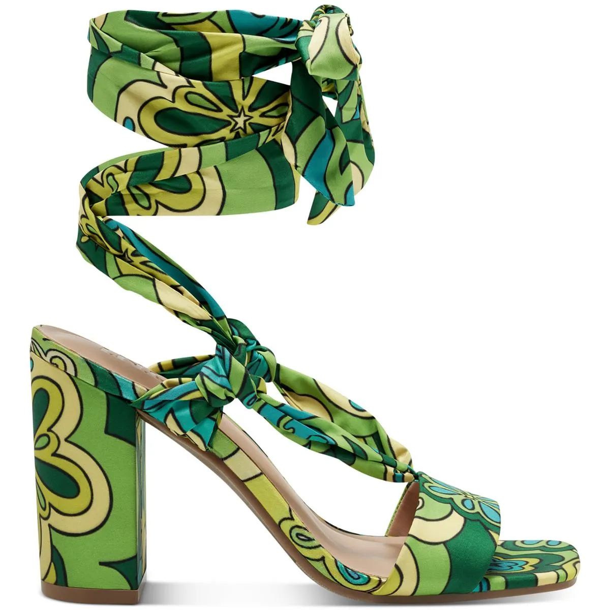 Reformation Laeelia Womens Strappy Square Toe Block Heels