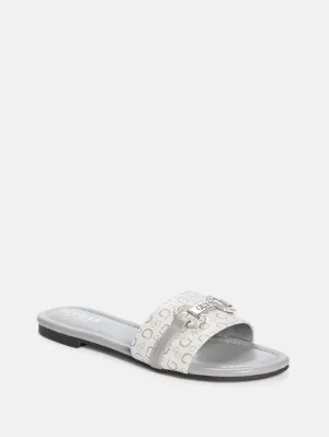 Reformation Lamera Logo Slide Sandals
