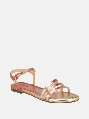 Reformation Lyndy Patent Faux-Leather Sandals