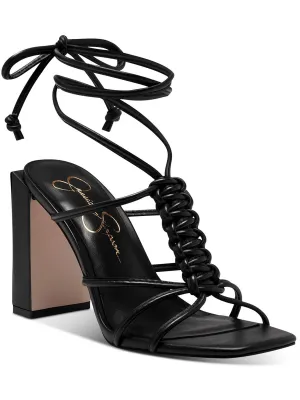 Reformation Maena Womens Leather Slip On Heels