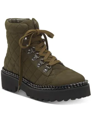 Reformation Maissa Womens Leather Embellished Ankle Boots