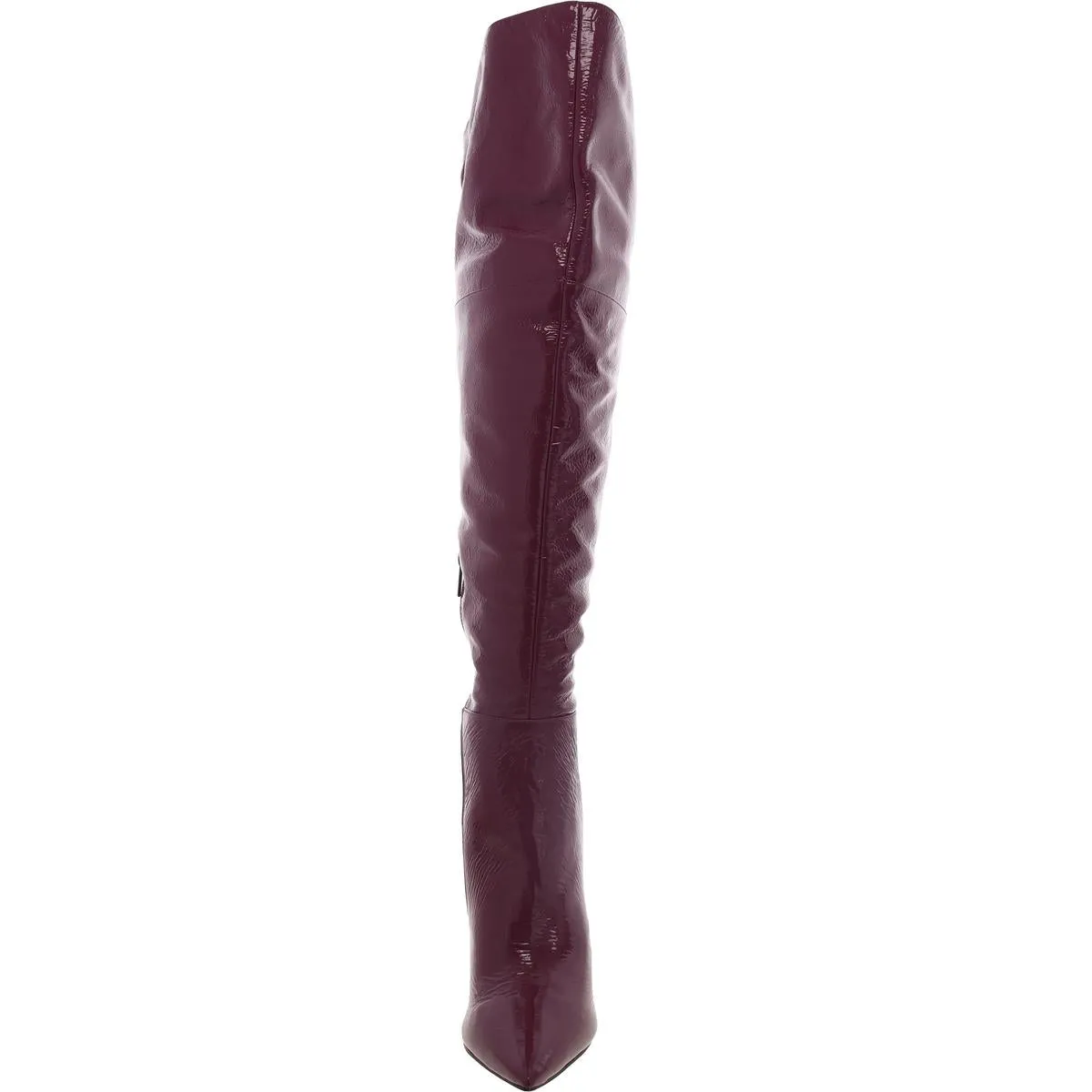 Reformation Minnada4 Womens Leather Pointed Toe Knee-High Boots