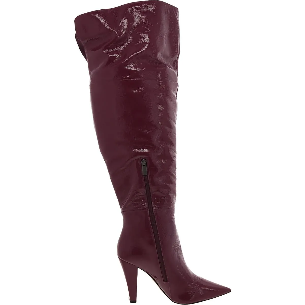Reformation Minnada4 Womens Leather Pointed Toe Knee-High Boots