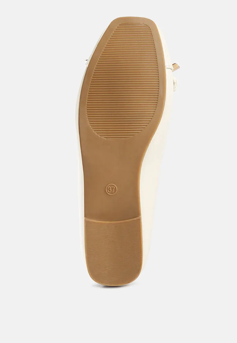 Reformation moi metallic embellished flat ballerinas