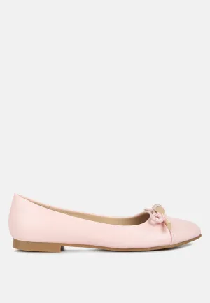 Reformation moi metallic embellished flat ballerinas