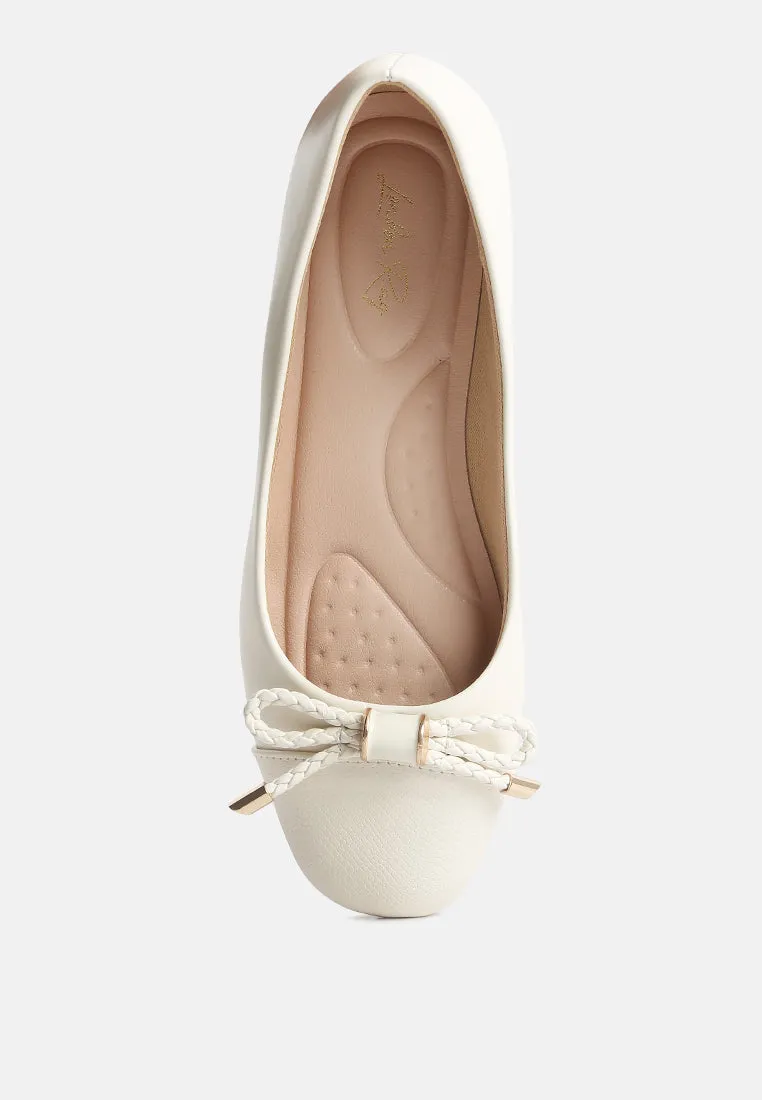 Reformation moi metallic embellished flat ballerinas