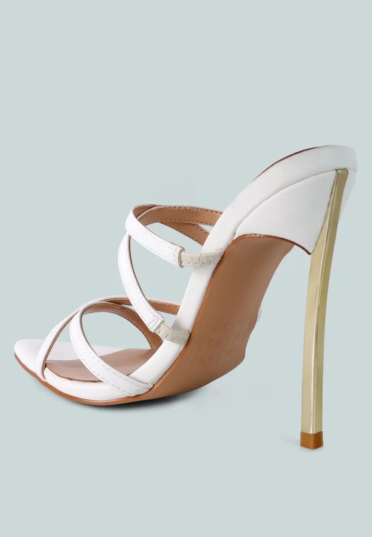 Reformation nightclub high heeled neon animal sandals