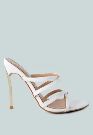 Reformation nightclub high heeled neon animal sandals
