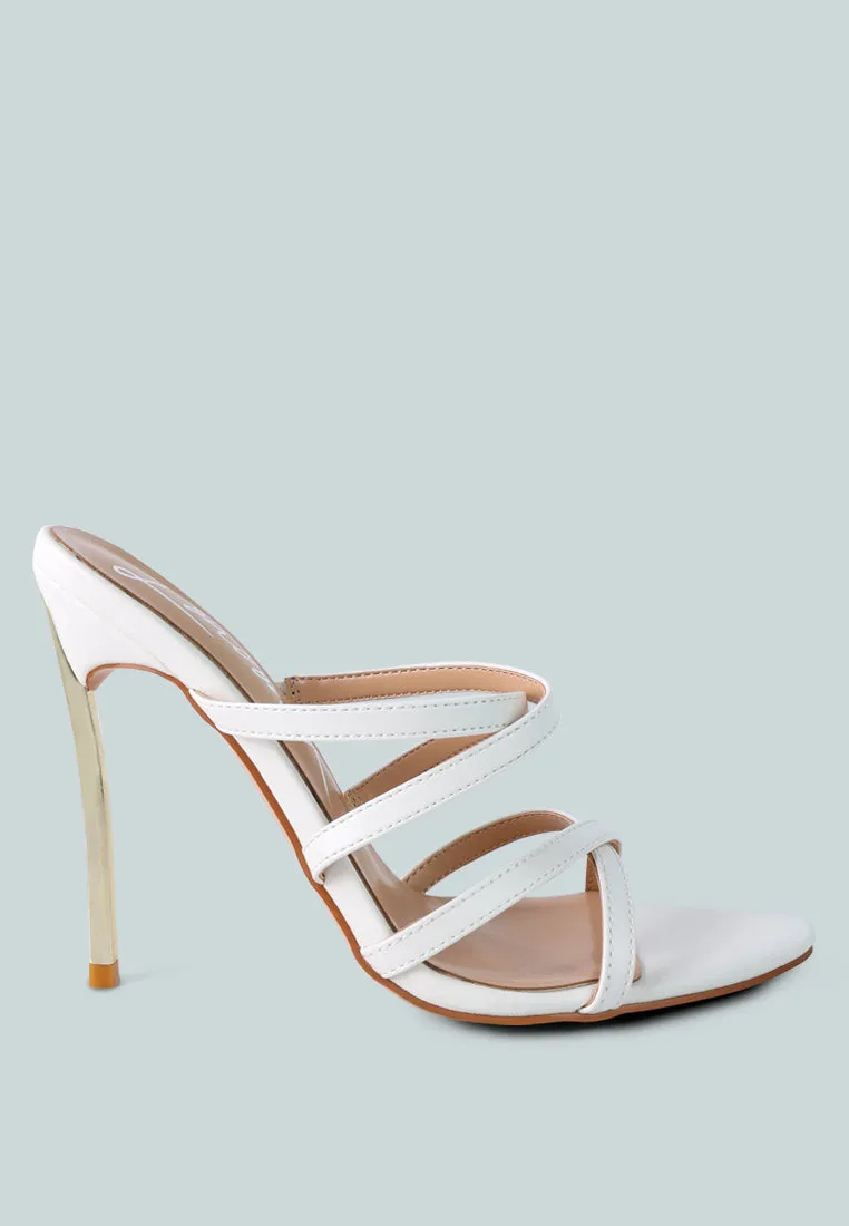 Reformation nightclub high heeled neon animal sandals