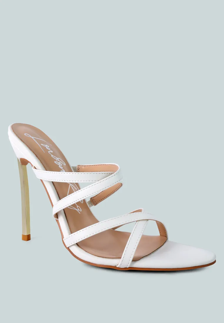 Reformation nightclub high heeled neon animal sandals
