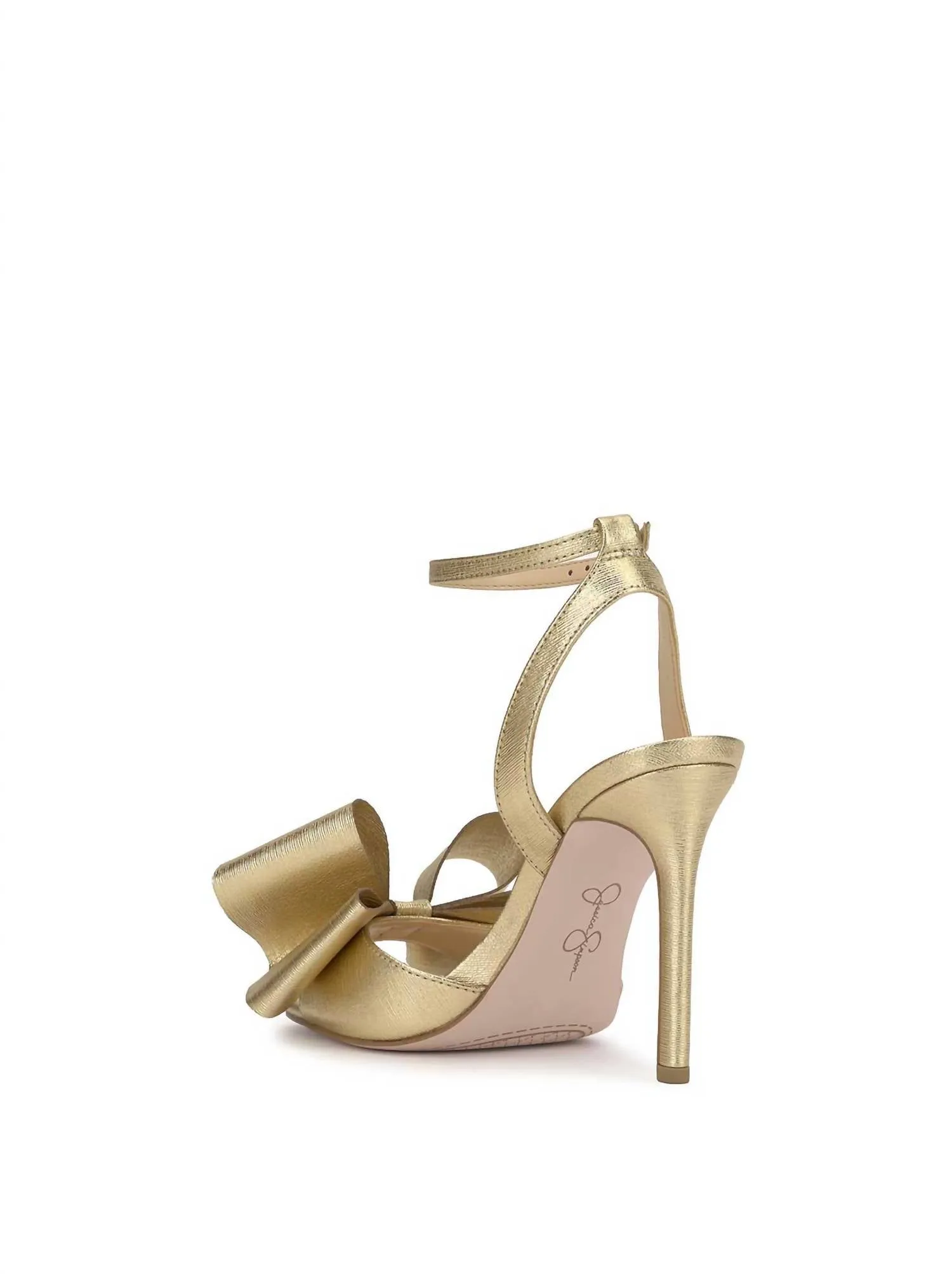 Reformation Olivine High Heel In Gold
