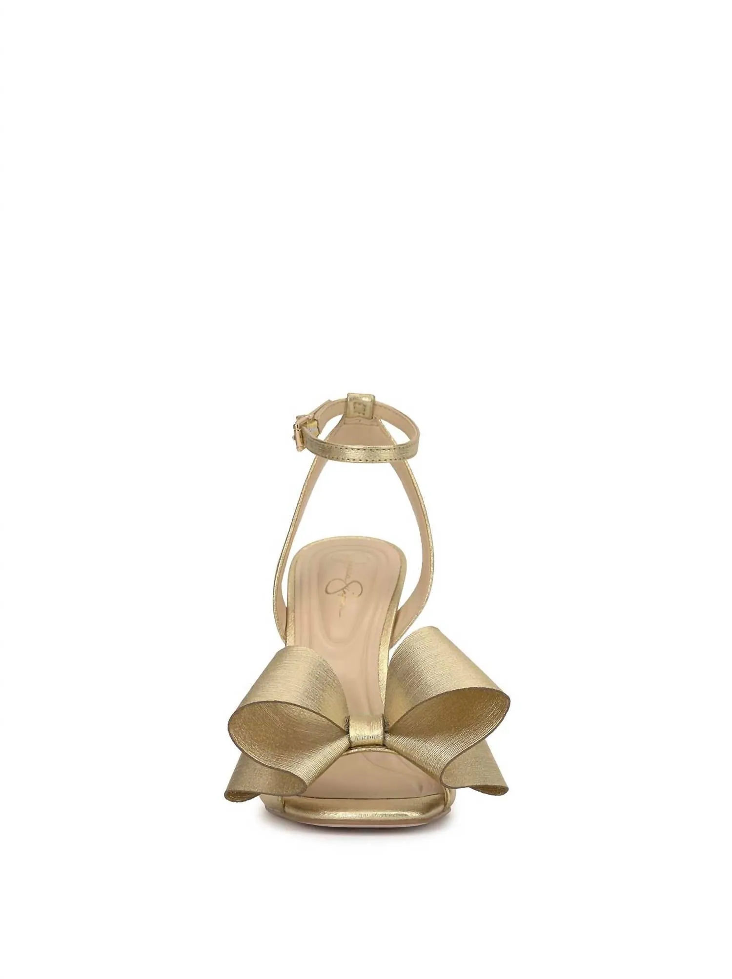 Reformation Olivine High Heel In Gold