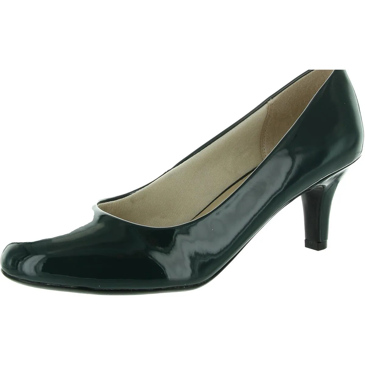 Reformation Parigi Womens Faux Leather Heels Pumps