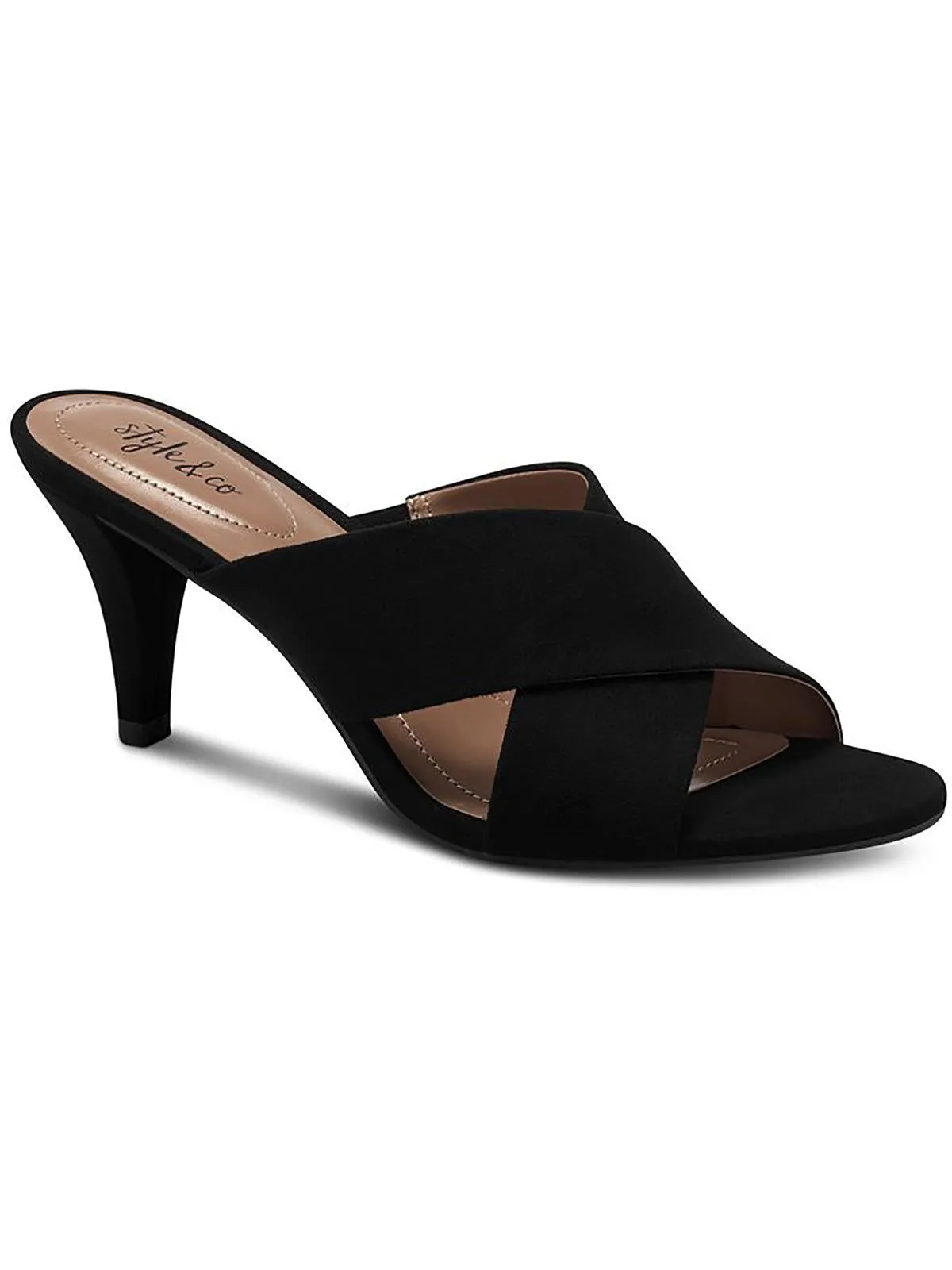 Reformation Patriciaa Womens Faux Suede Slip On Kitten Heels