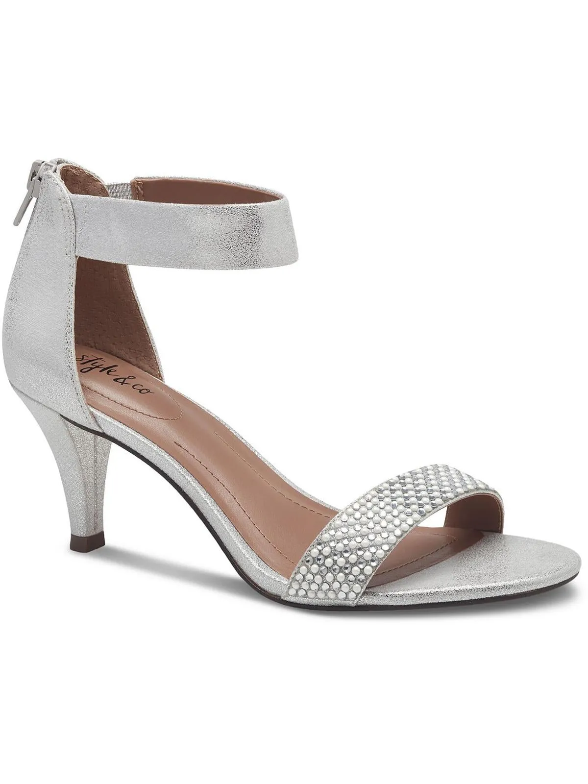 Reformation Phillys Womens Padded Insole Embellished Evening Heels