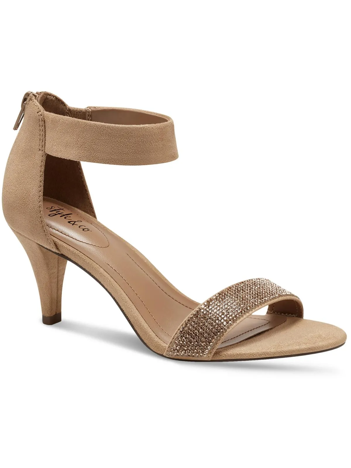 Reformation Phillys Womens Padded Insole Embellished Evening Heels