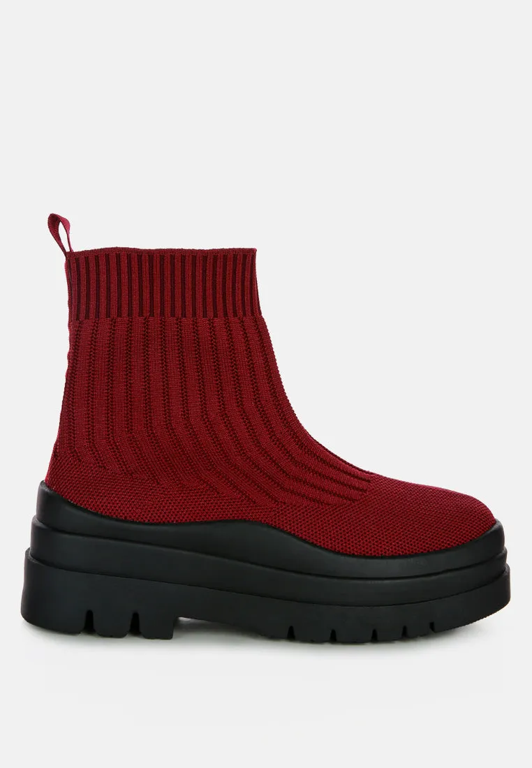 Reformation quavo knitted platform chunky boots