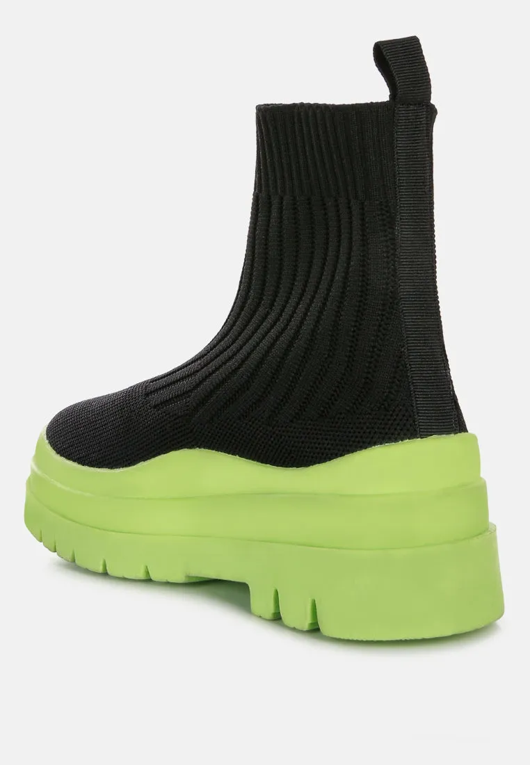 Reformation quavo knitted platform chunky boots