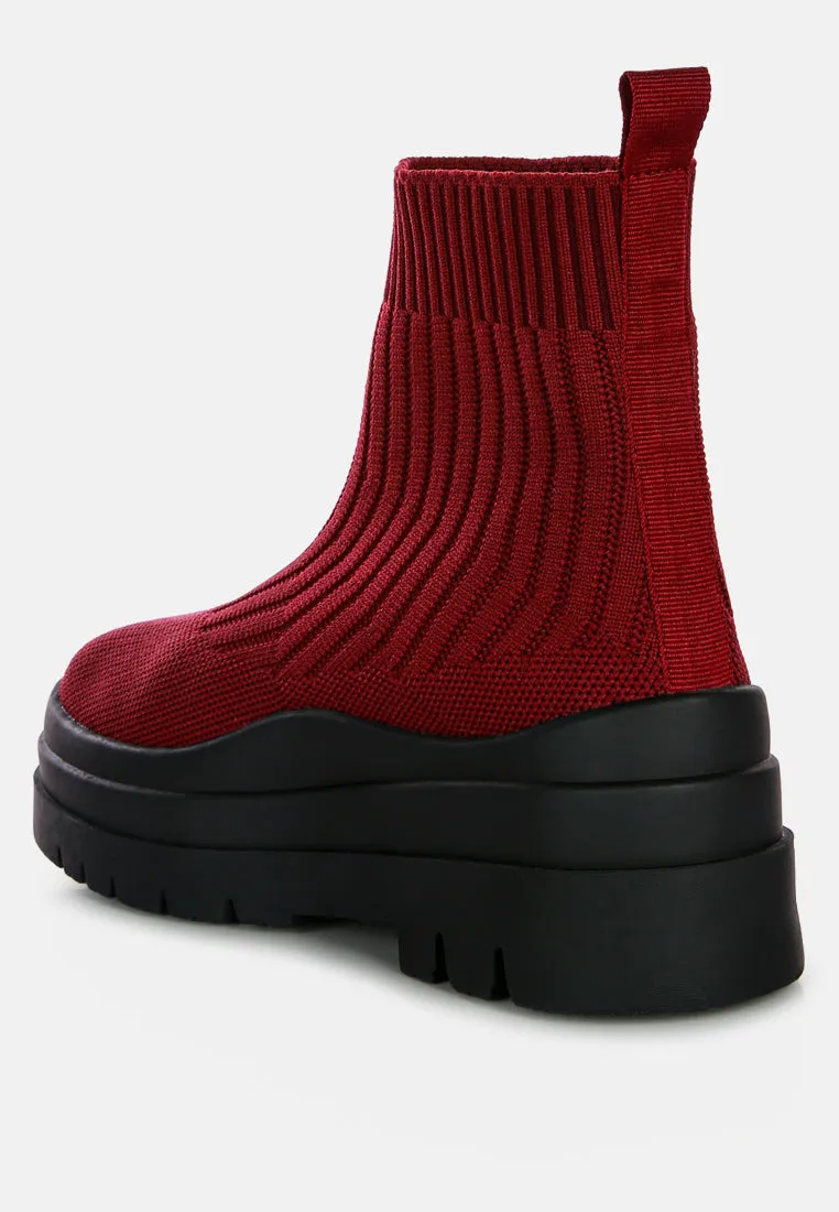 Reformation quavo knitted platform chunky boots