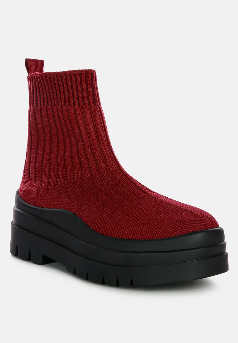 Reformation quavo knitted platform chunky boots