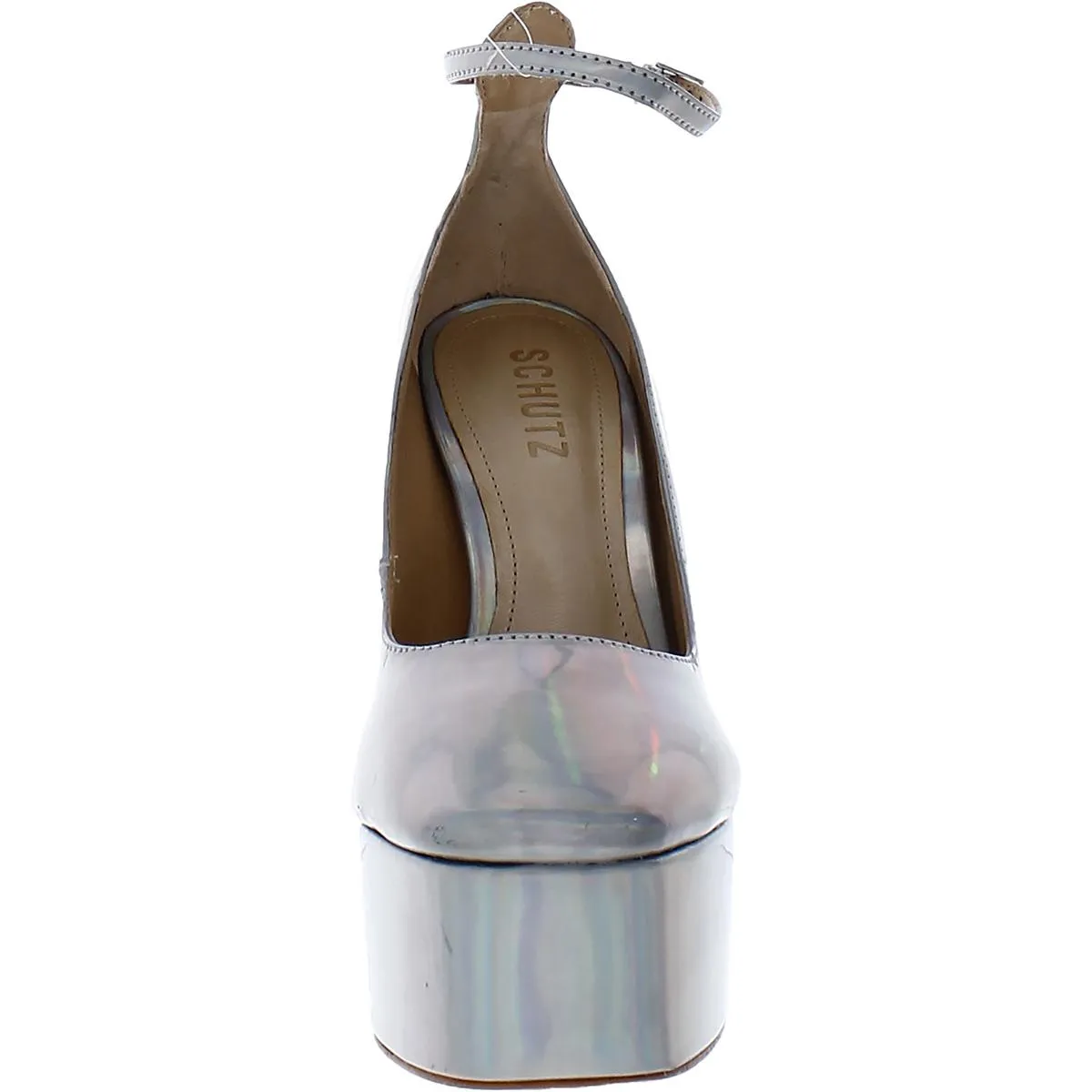 Reformation Renee  Womens Leather Round Toe Platform Heels