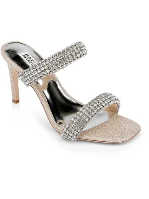 Reformation Sade Womens Glitter Slip On Heels