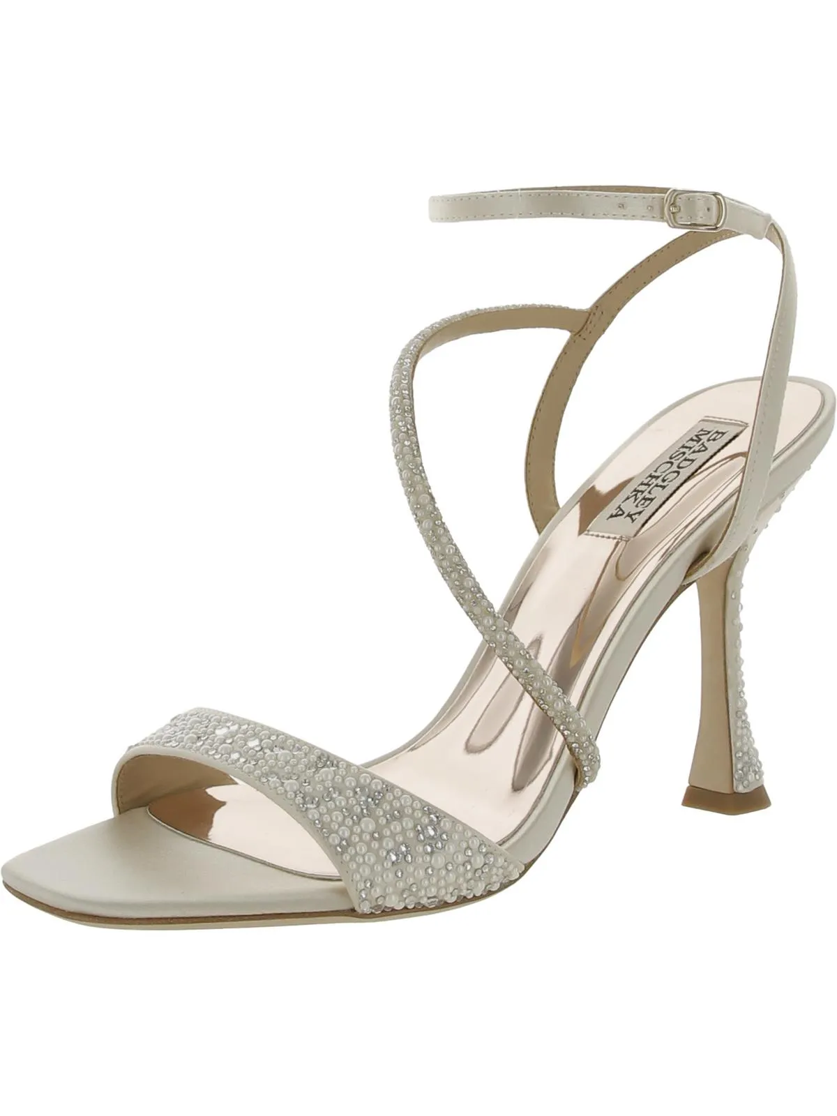 Reformation Sally  Womens Leather Open Toe Heels