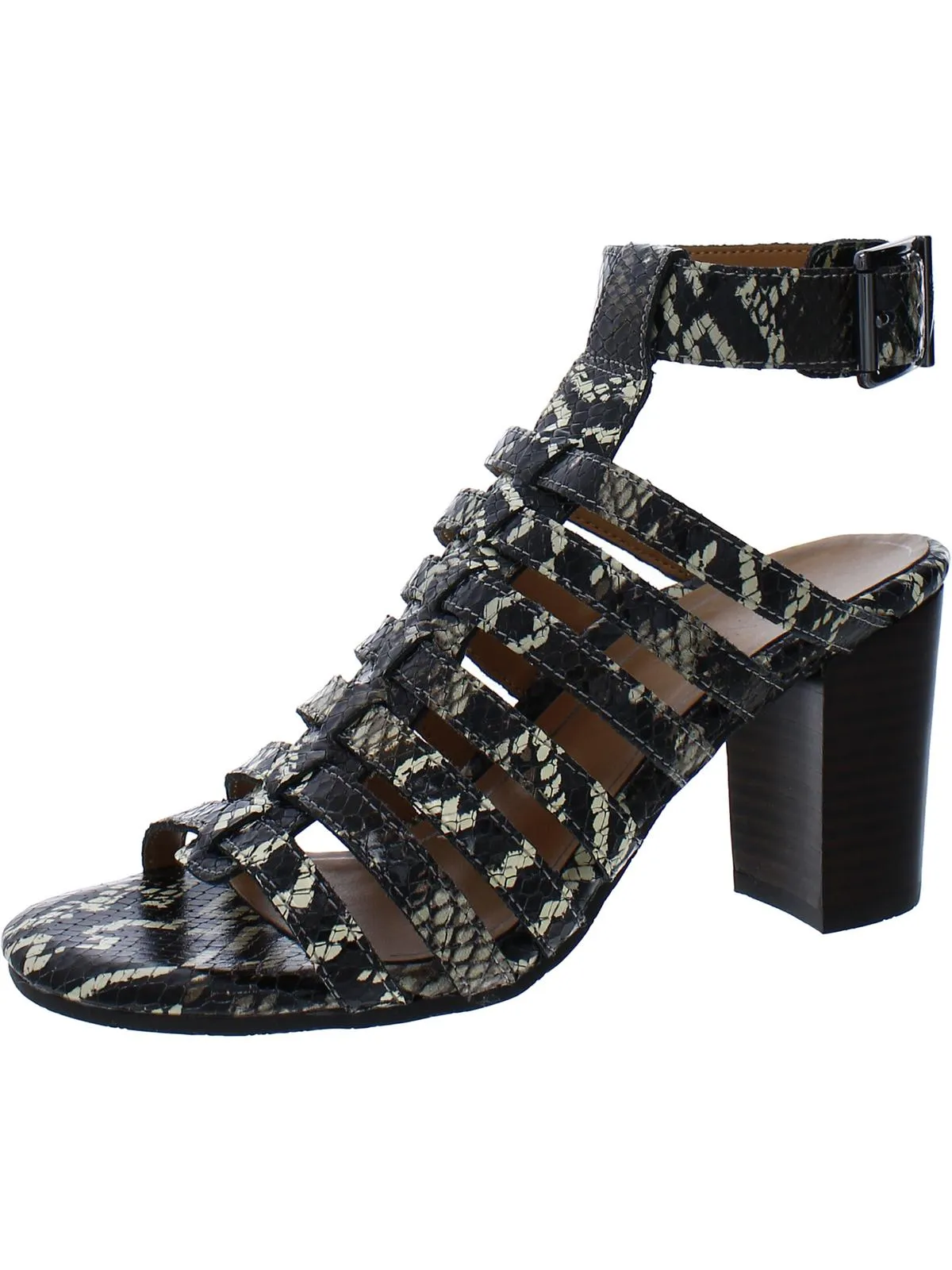 Reformation Sami Womens Leather Ankle Strap Block Heels