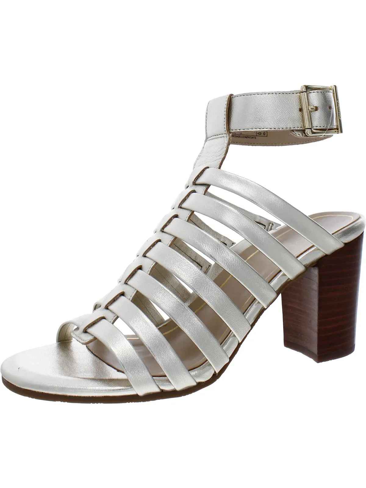 Reformation Sami Womens Leather Ankle Strap Block Heels