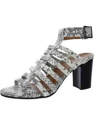Reformation Sami Womens Leather Ankle Strap Block Heels