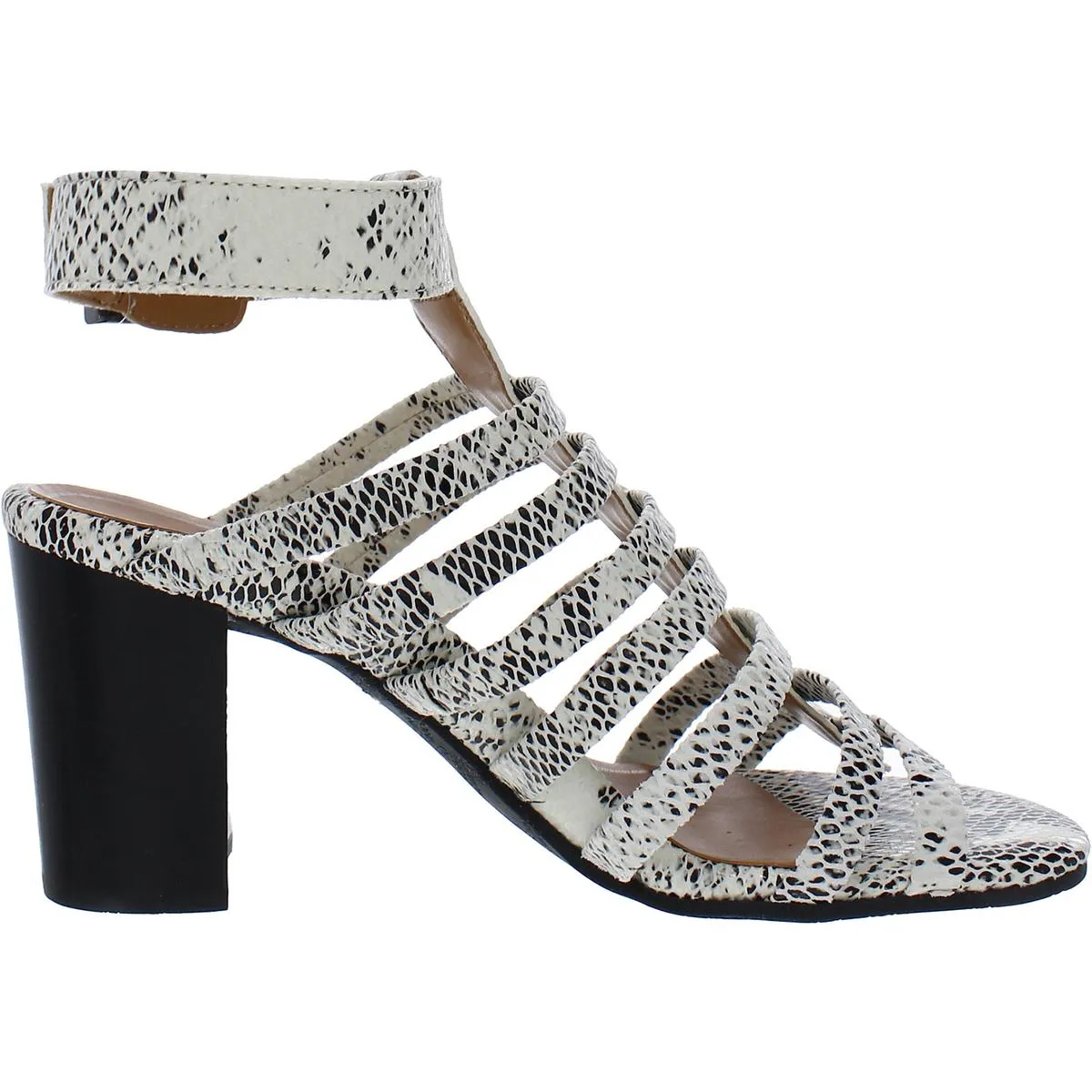 Reformation Sami Womens Leather Ankle Strap Block Heels